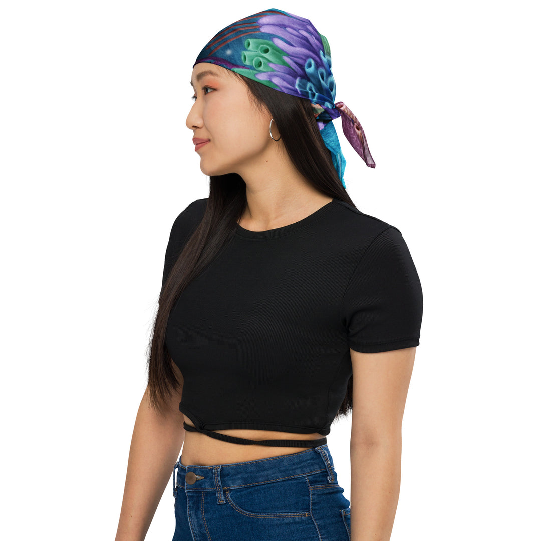 All-over print bandana - Coral