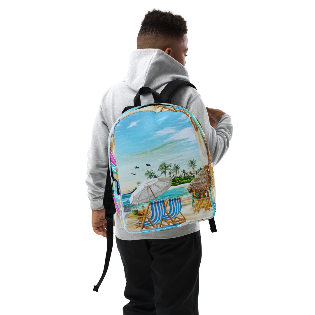 Minimalist Backpack - Beach Party