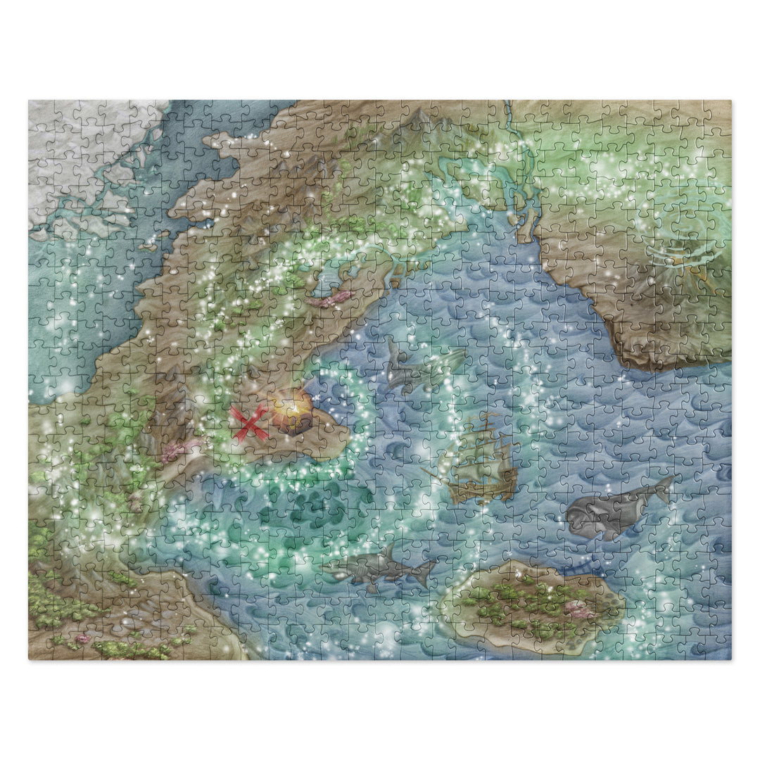 Jigsaw Puzzle Treasure Map