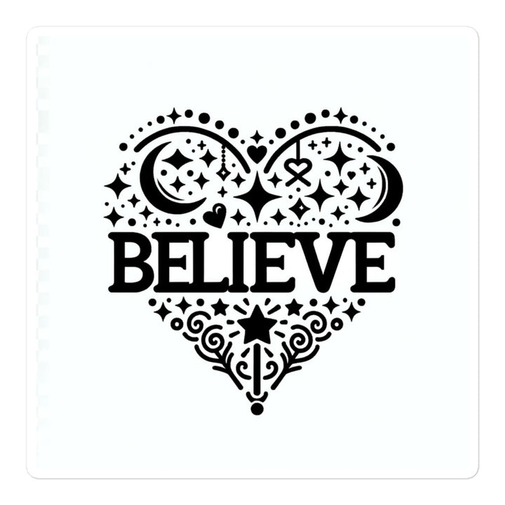 Bubble-free stickers - Believe