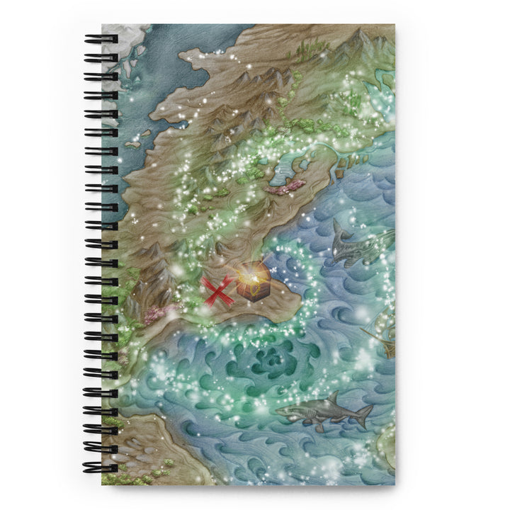 Spiral Notebook - Treasure Map Horizontal