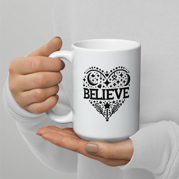 Believe Mug White Famous-Author.com